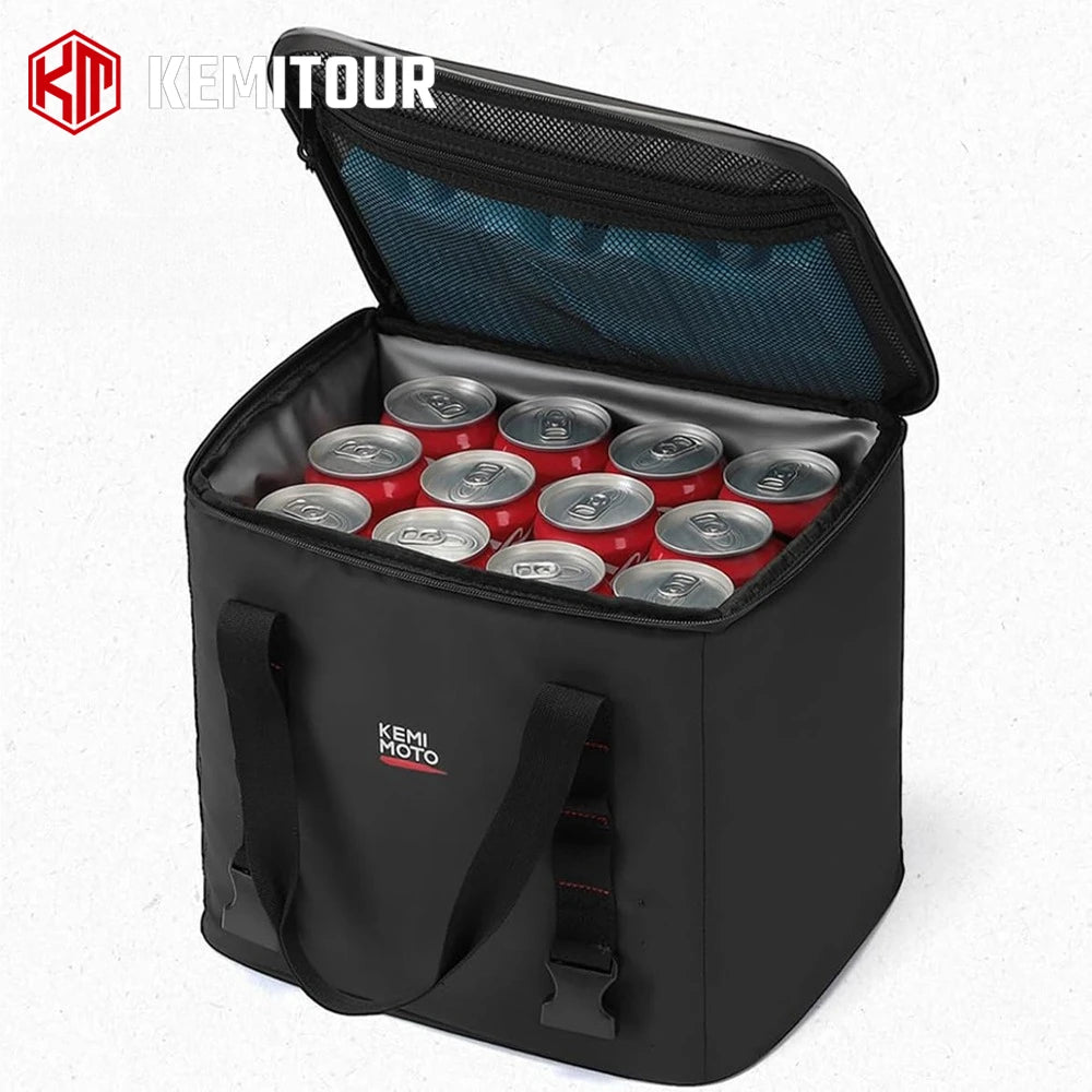 KEMITOUR 20L Motorcycle Insulated Cooler Tail Bag | Waterproof Motorcycle Cooler Bag Nixie