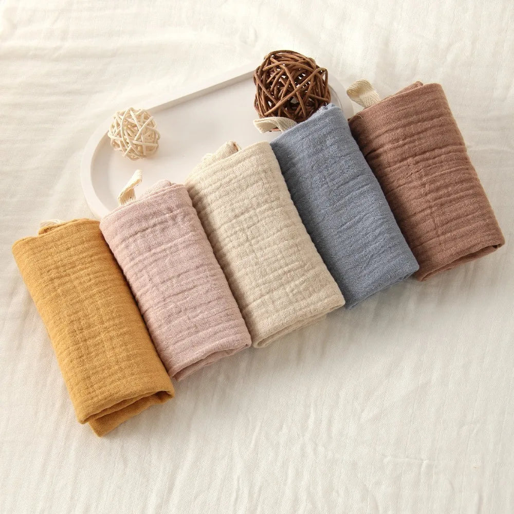 4-Layer Cotton Baby Washcloths – Soft Gauze Burp Cloths 3-5 Pack Baby Washcloth Set Nixie 4