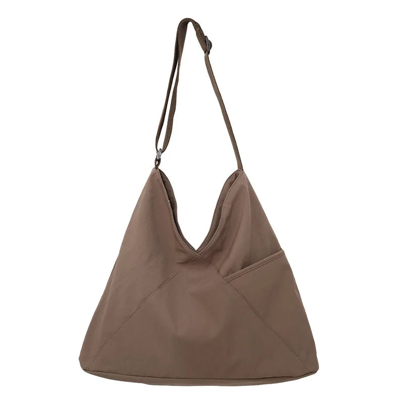 Women's Large Nylon Crossbody Shoulder Bag – Korean Style Crossbody Shoulder Bag Nixie Khaki