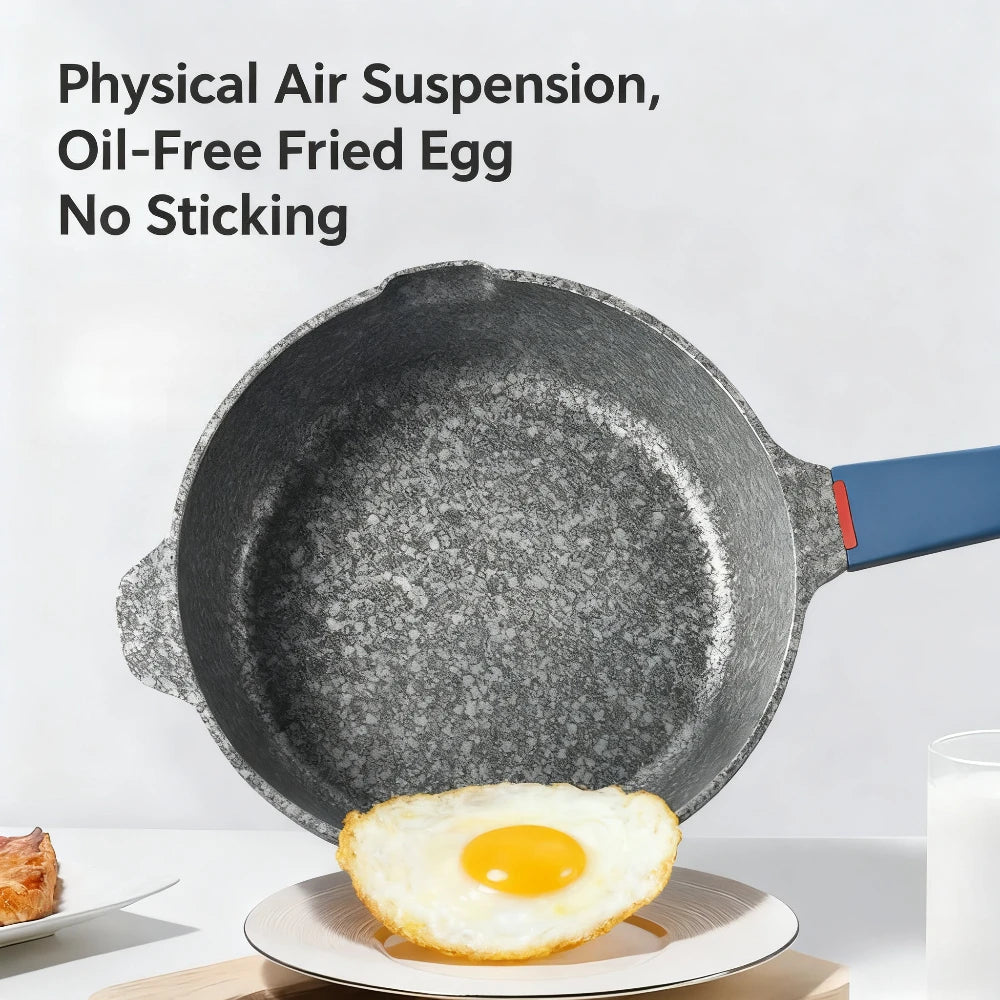 Maifan Stone Nonstick Frying Pan – Volcanic Rock Induction Wok Nonstick Frying Pan Nixie
