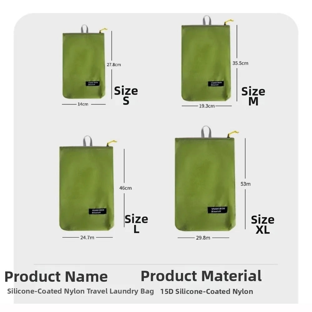 Waterproof Travel Storage Bags – Silicone-Coated Nylon Pouches