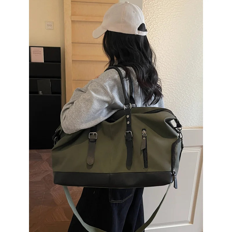 Large-Capacity PU Travel Duffle Bag – Lightweight Weekend Bag Travel Duffle Bag Nixie