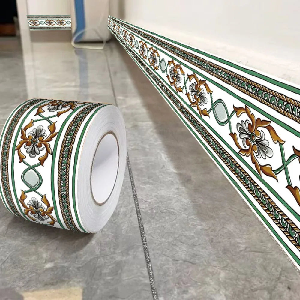 Self-Adhesive Skirting Line Wall Strip 5/10M | 8 Colors