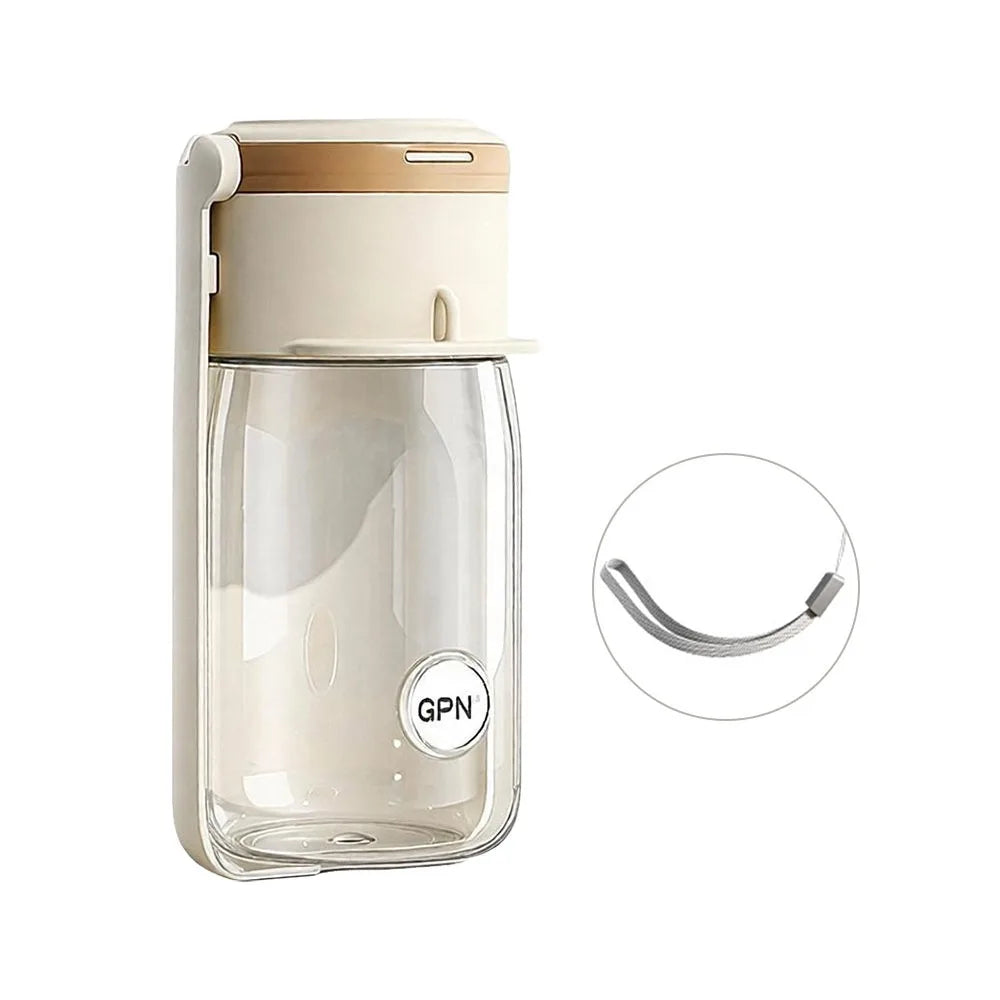 2-in-1 Foldable Pet Water Bottle & Bowl | 360ml/560ml Travel Pet Travel Bottle Nixie 360ml beige
