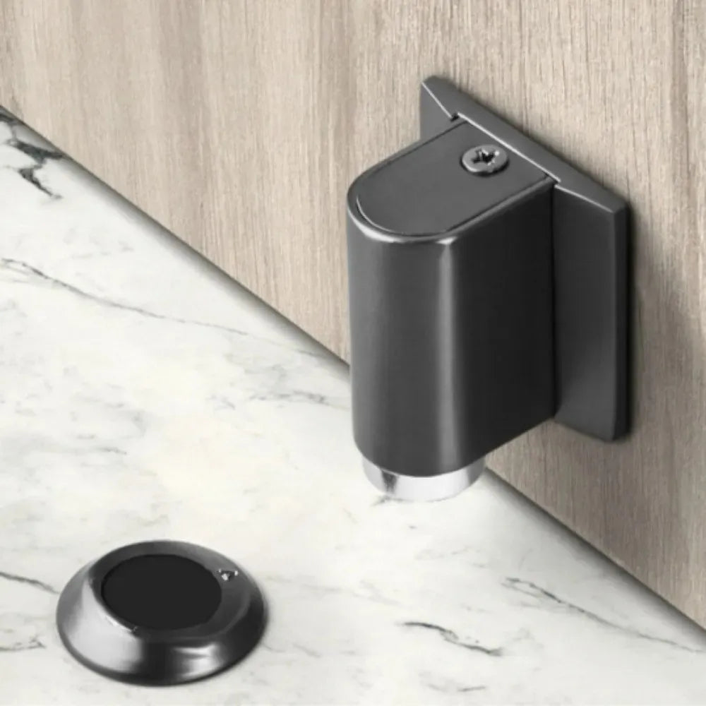 Magnetic Door Stopper – Punch-Free Heavy Duty Floor Mount Magnetic Door Stopper Nixie