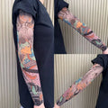 Japanese Floral Tattoo Single Leg Stocking – Unisex Tattoo Leg Stocking Nixie Cool Sleeve T 1Pair M