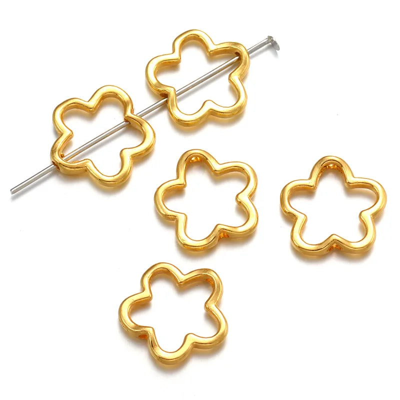 20pcs Antique Flower Spacer Beads Alloy Charms for Jewelry Making Jewelry Making Beads Nixie