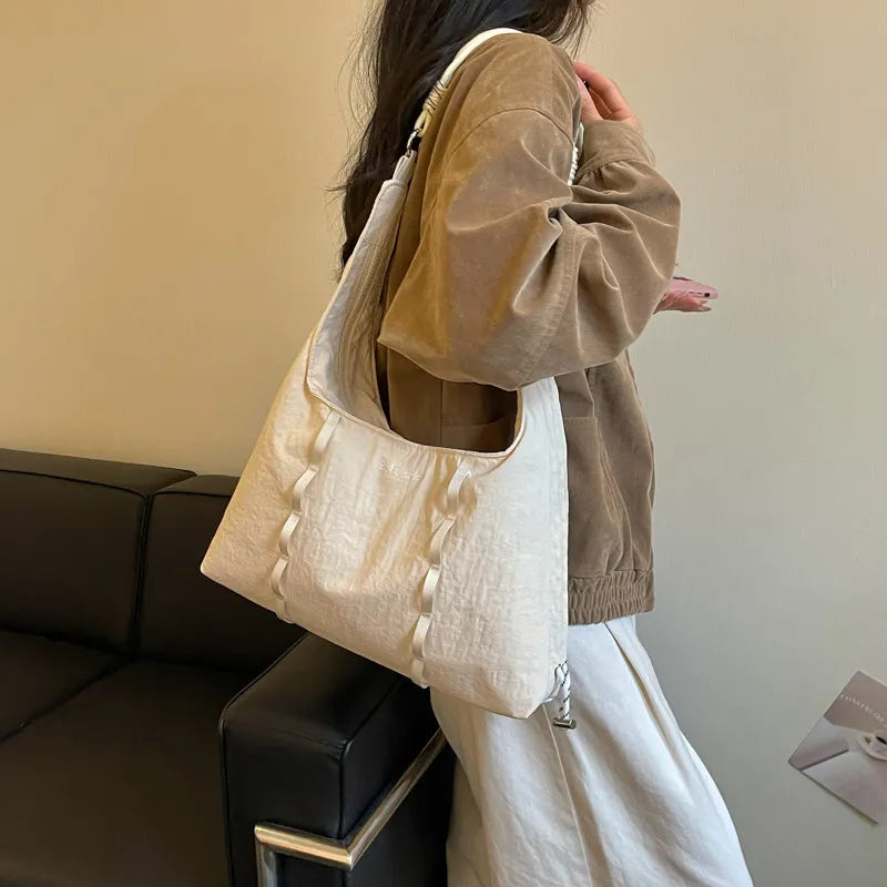 Korean-Style Large Capacity Nylon Tote Bag for Women Women's Tote Bag Nixie
