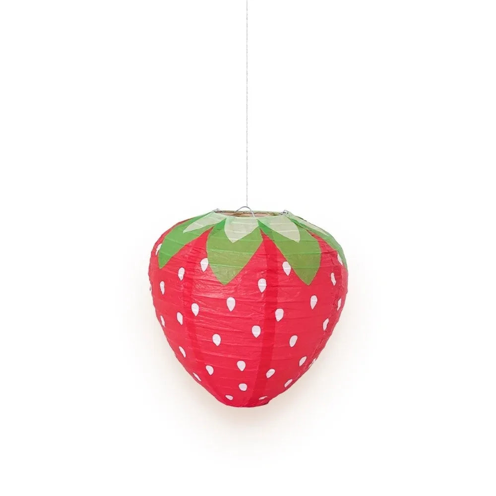3D Strawberry Paper Lanterns – Handheld Kids Lantern 1/3 PCS