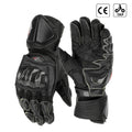 KEMITOUR Leather Motorcycle Gloves CE Kevlar Racing Protection Motorcycle Racing Gloves Nixie black XXL
