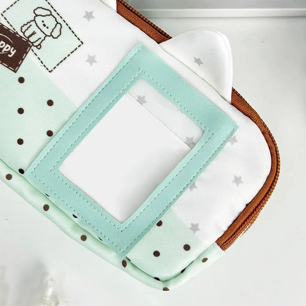Cute Cat Pencil Case Large Capacity Pen Bag with Photo Window Pencil Case Nixie
