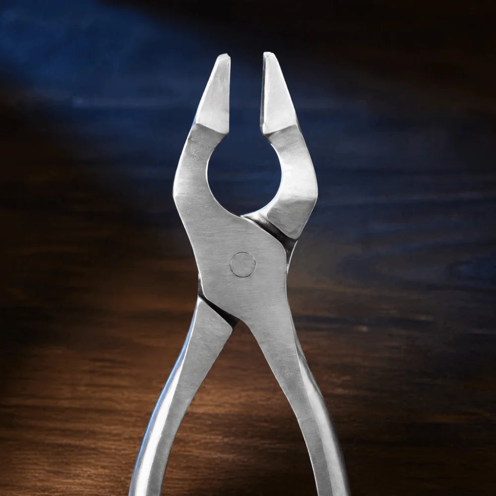 Heavy Duty Leather Edge Press Pliers | Polished Flat Jaw Tool Leather Craft Pliers Nixie
