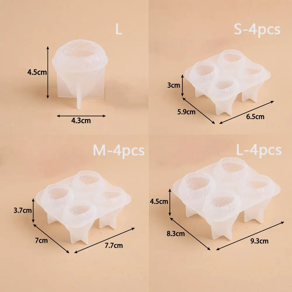 Silicone 3D Strawberry Mold – Candle Resin & Gypsum Casting