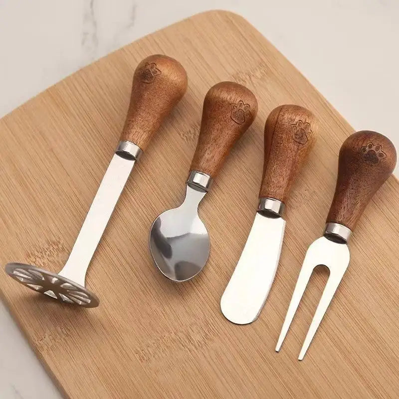 Stainless Steel Cheese Slicer with Wood Handle | JETTING Cheese Slicer Tool Nixie