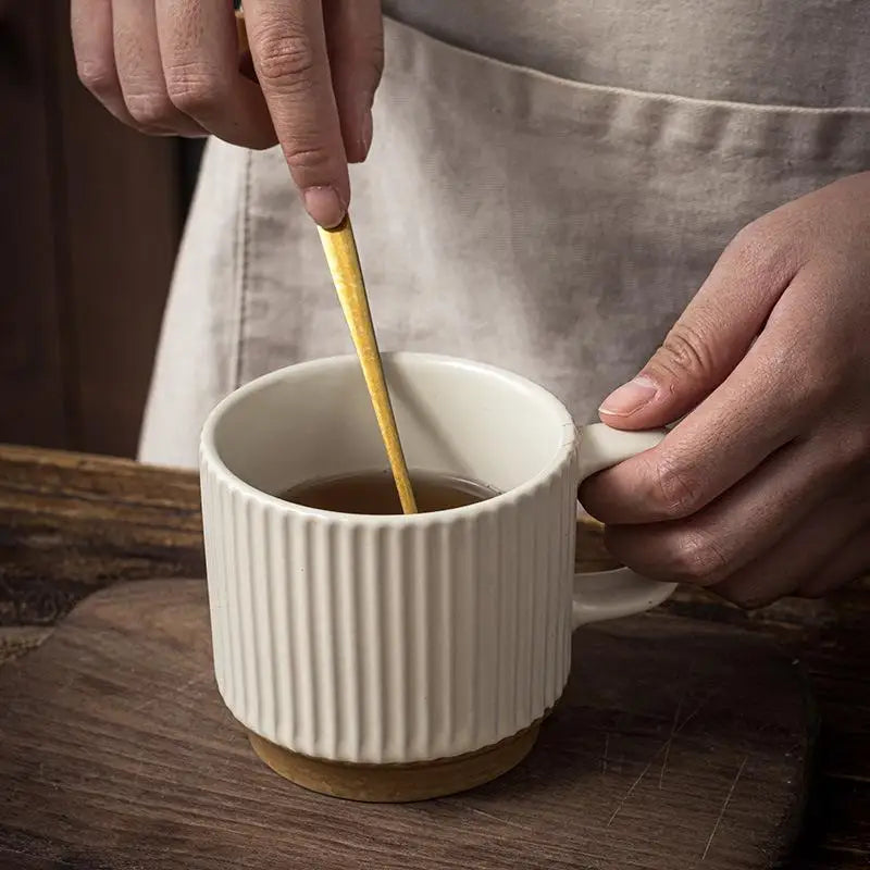 Thickened Ceramic Mug with Handle – Modern White Coffee Cup Ceramic Coffee Mug Nixie