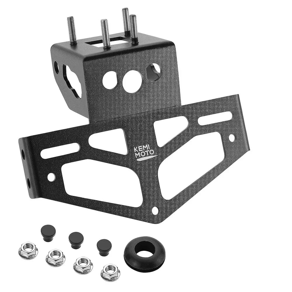 Kawasaki Ninja 400 Z400 Fender Eliminator License Plate Bracket Fender Eliminator Bracket Nixie black