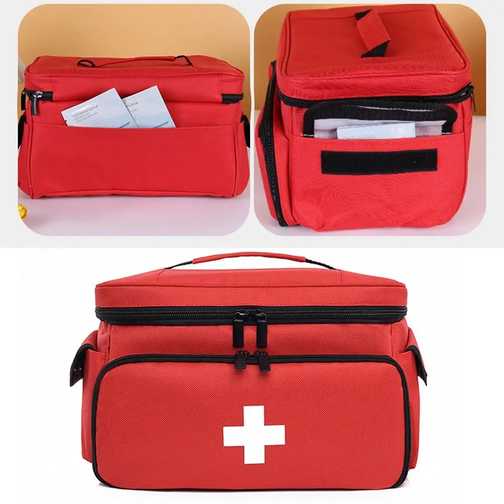 Travel Medicine Bag | Multi-Pocket, Waterproof, Adjustable Strap