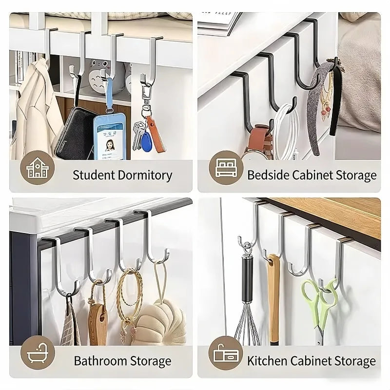 304 Stainless Steel Double S-Hook – No-Drill Multi-Purpose Hanger Storage Hook Nixie