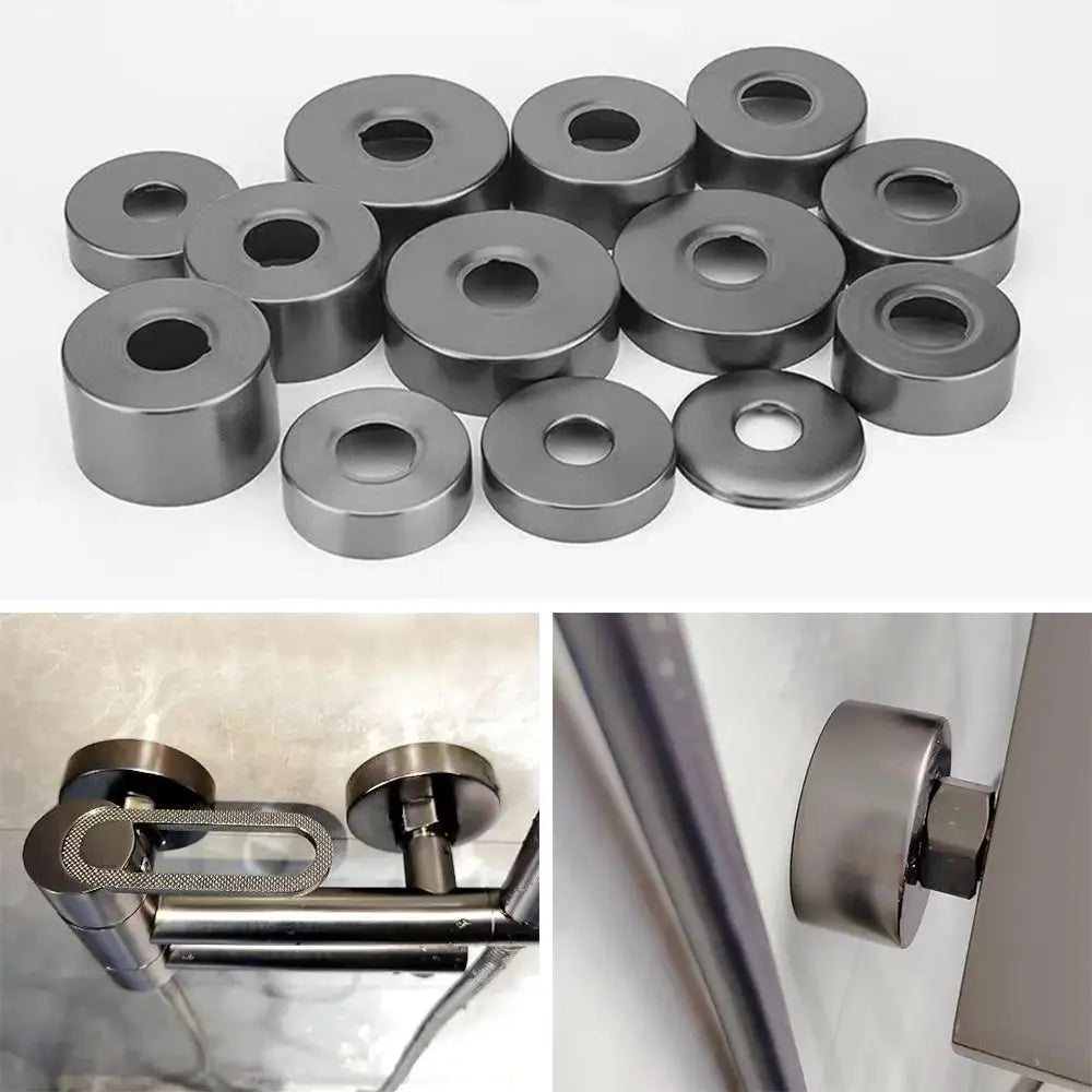 Round Stainless Steel Pipe Cover – Faucet Decorative Cap Pipe Decorative Cover Nixie