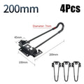 Foldable Metal Table Legs 200–500mm | DIY Folding Furniture Support Folding Table Legs Nixie 4Pcs 200mm