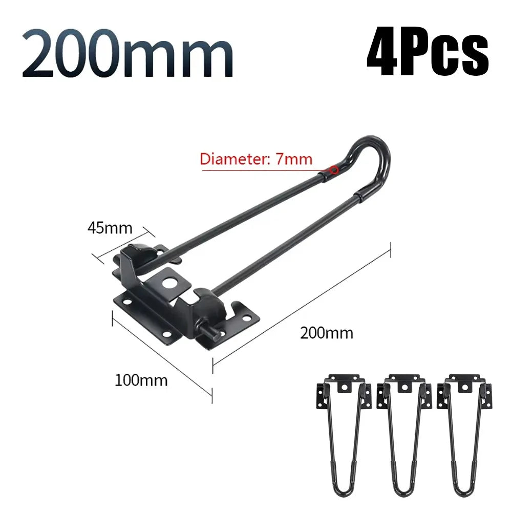 Foldable Metal Table Legs 200–500mm | DIY Folding Furniture Support Folding Table Legs Nixie 4Pcs 200mm
