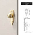 Gold Zinc Alloy Cabinet Handle – Modern Minimalist Drawer Pull Cabinet Drawer Handle Nixie 1