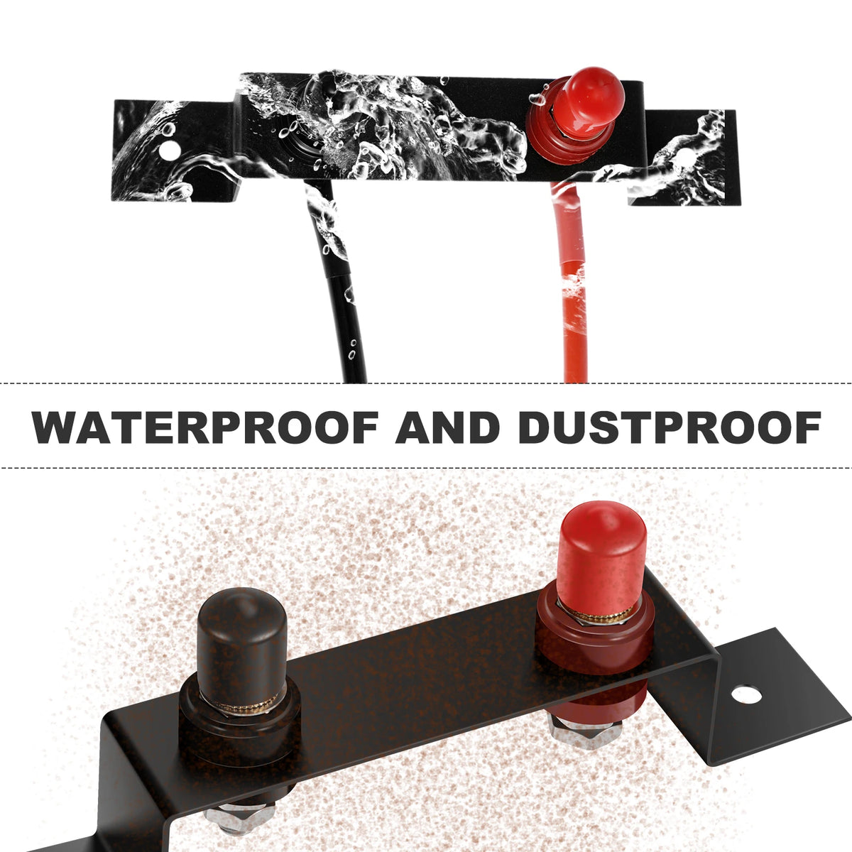 Waterproof Copper Battery Jump Post – Insulated Relocation Kit