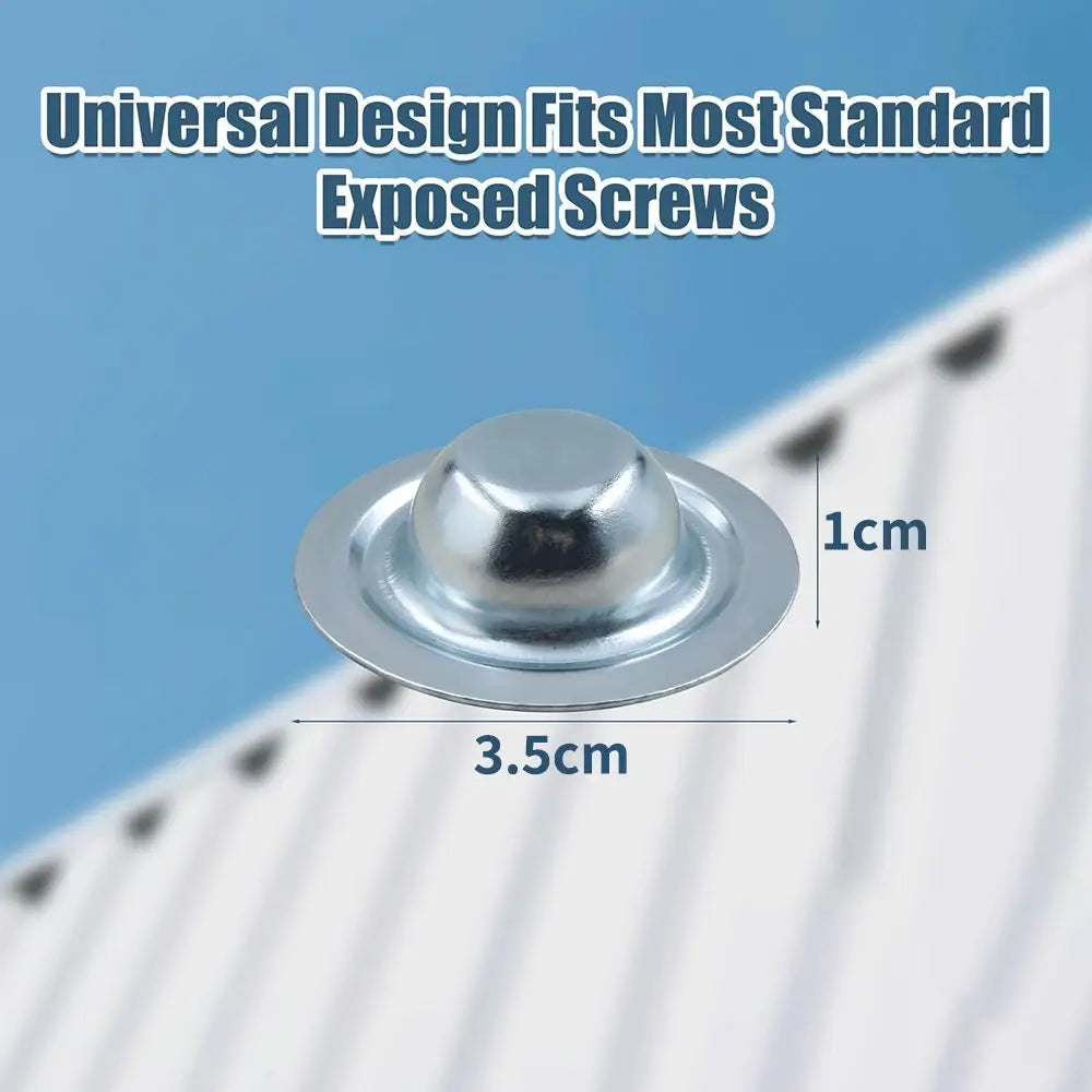 5-Pack Stainless Steel Roof Screw Caps – Leak Protection Roof Screw Caps Nixie