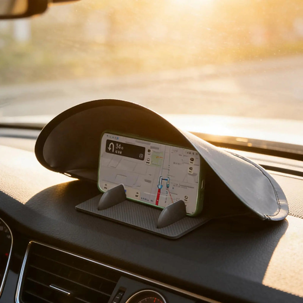 Foldable Car Phone Sunshade – Anti-Glare Dashboard Sun Visor Car Phone Sunshade Nixie Default Title