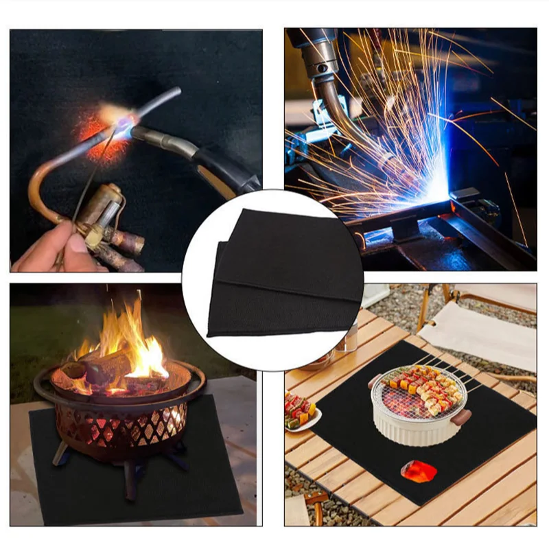 Fireproof Welding Blanket Pad 300x200mm | 1000°C Heat Shield Fireproof Welding Pad Nixie