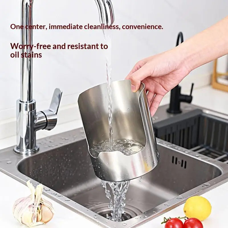 Stainless Steel Spoon & Pot Lid Holder – 2-in-1 Utensil Rack Utensil Holder Rack Nixie