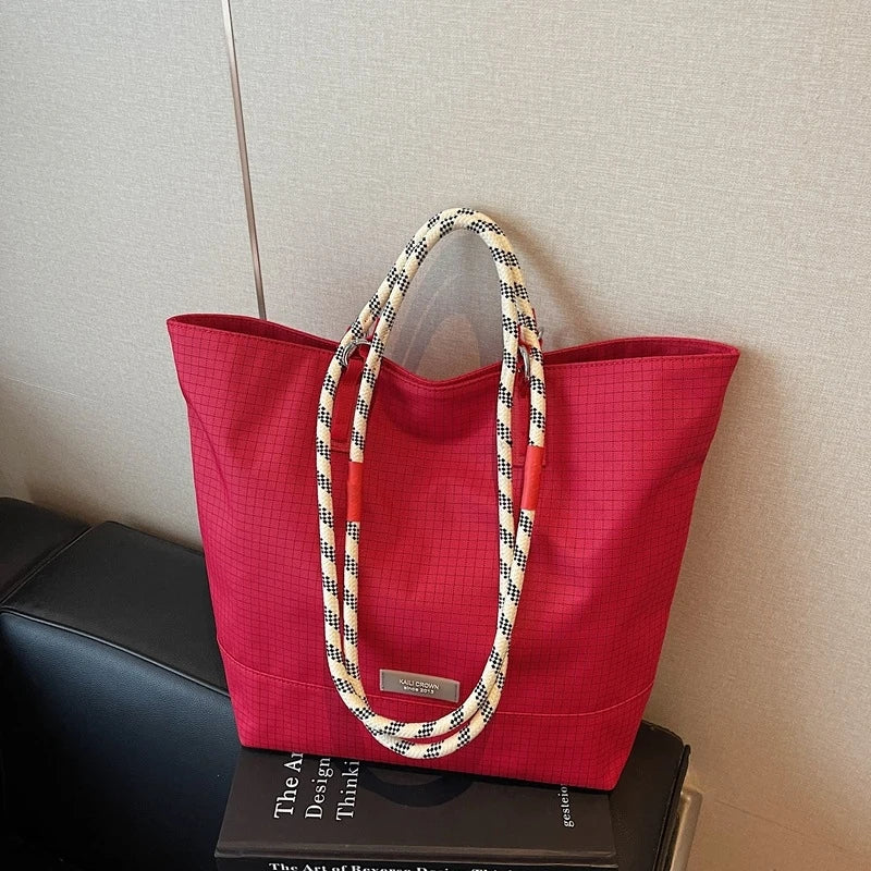 Nixie Waterproof Nylon Tote Bag – Large Shoulder Handbag Waterproof Tote Bag Nixie