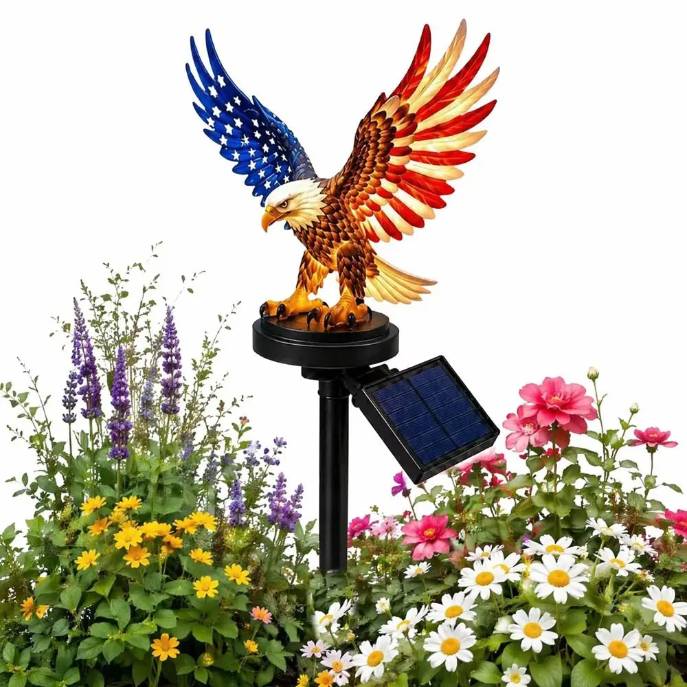 Solar LED Eagle Garden Stake Light – Patriotic Outdoor Decor