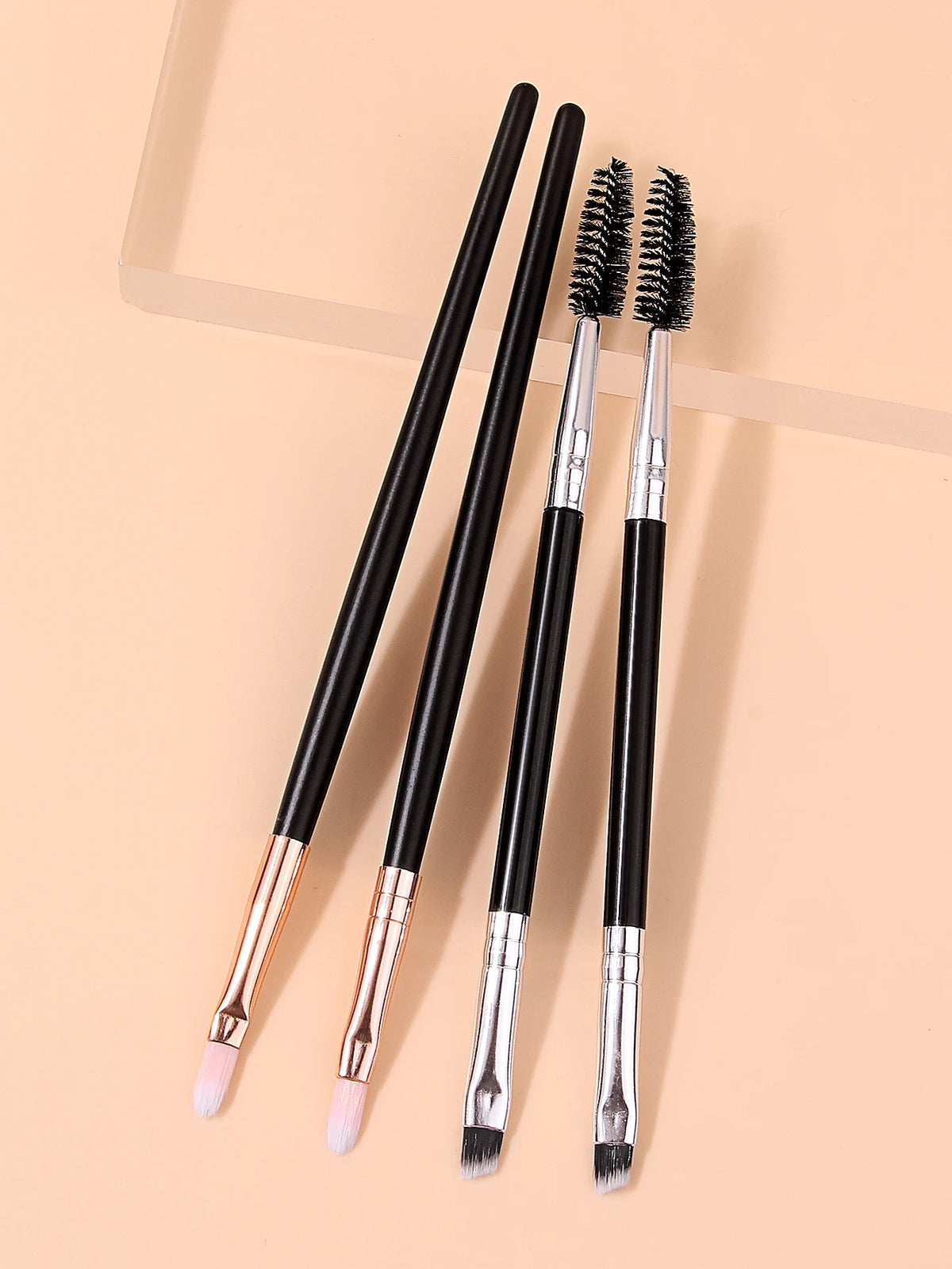 4-Piece Professional Eye Makeup Brush Set – Eyeshadow & Contour Makeup Brush Set Nixie