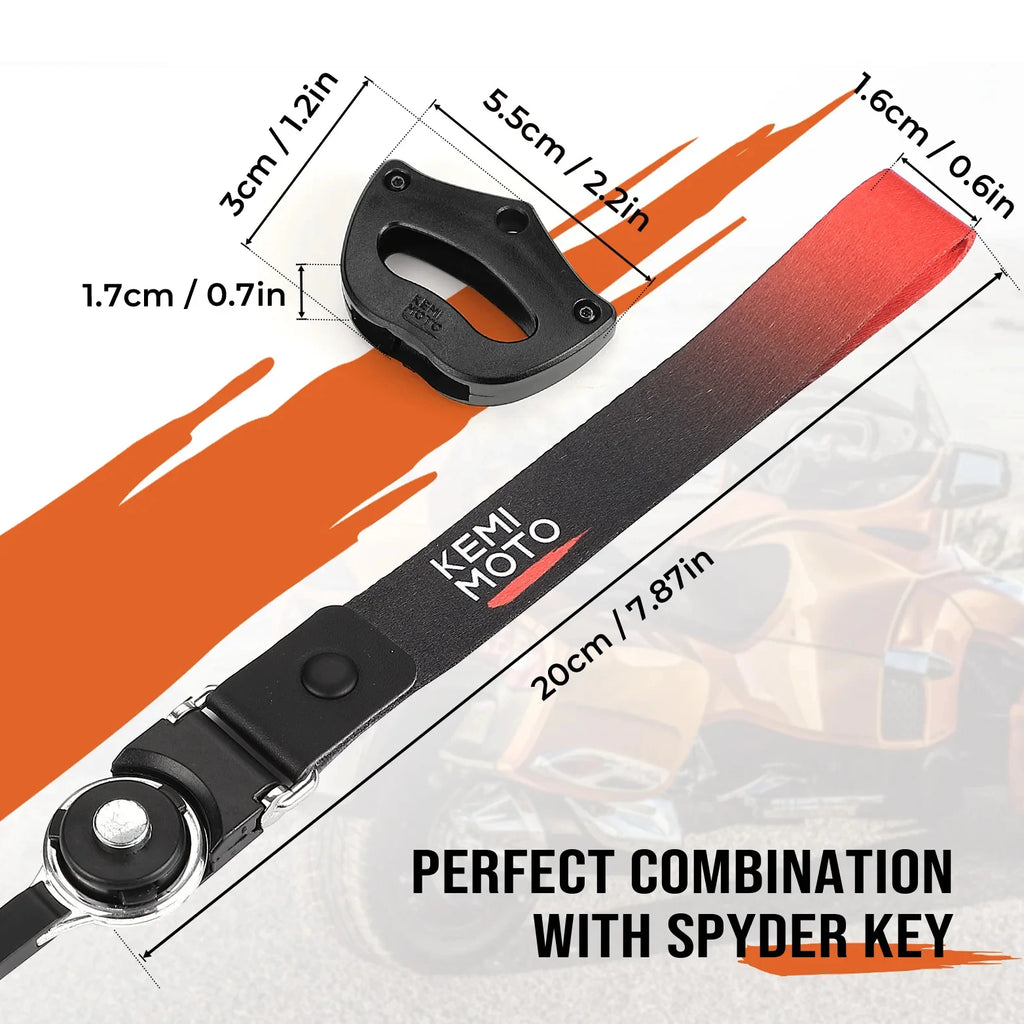 Can-Am Spyder Key Holder with Lanyard | RS RT ST F3 2014-2023 Motorcycle Key Holder Nixie