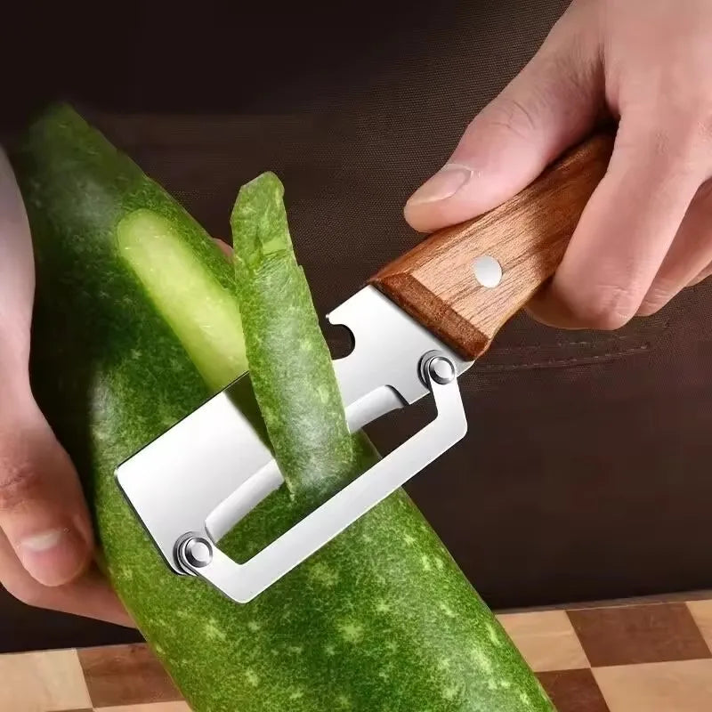 Stainless Steel Peeler with Wooden Handle | Fruit & Veggie Vegetable Peeler Nixie