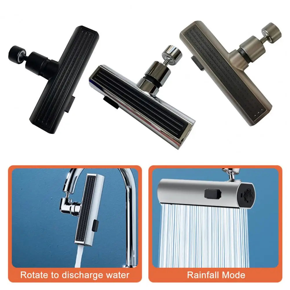 360° Rotating Waterfall Faucet Extender – ABS Kitchen Tap