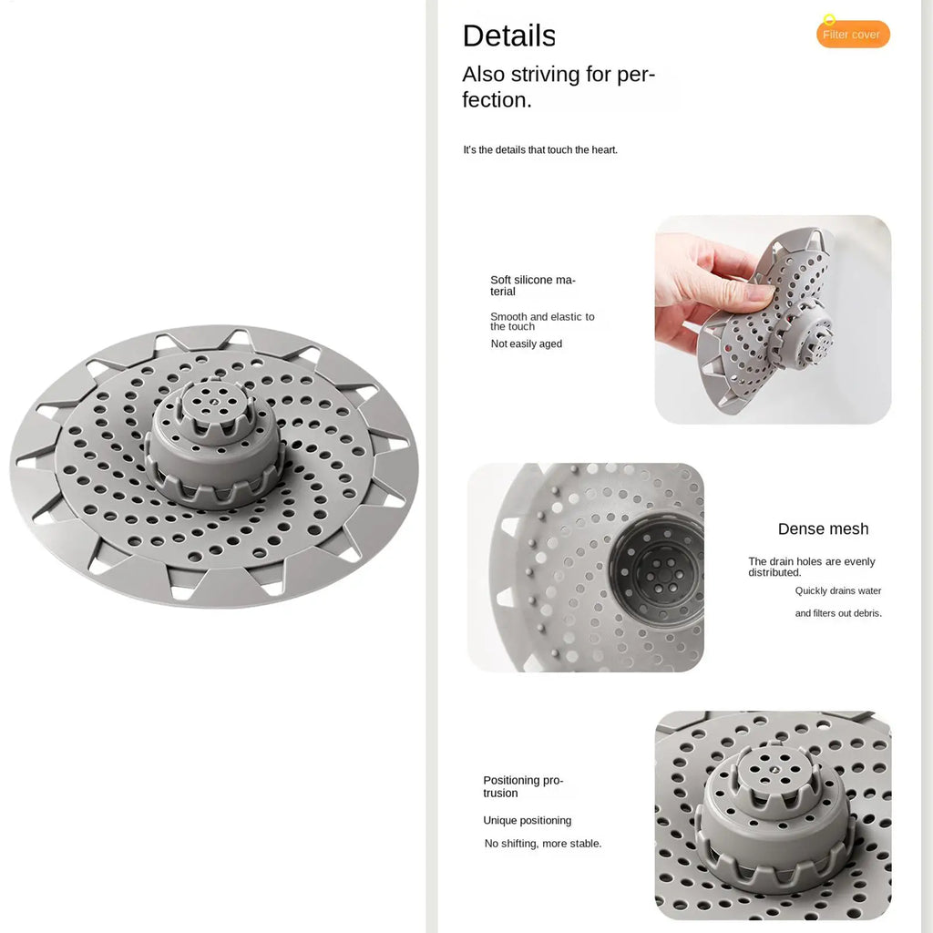 Mushroom Shower Drain Hair Catcher – Anti-Clog Drain Cover