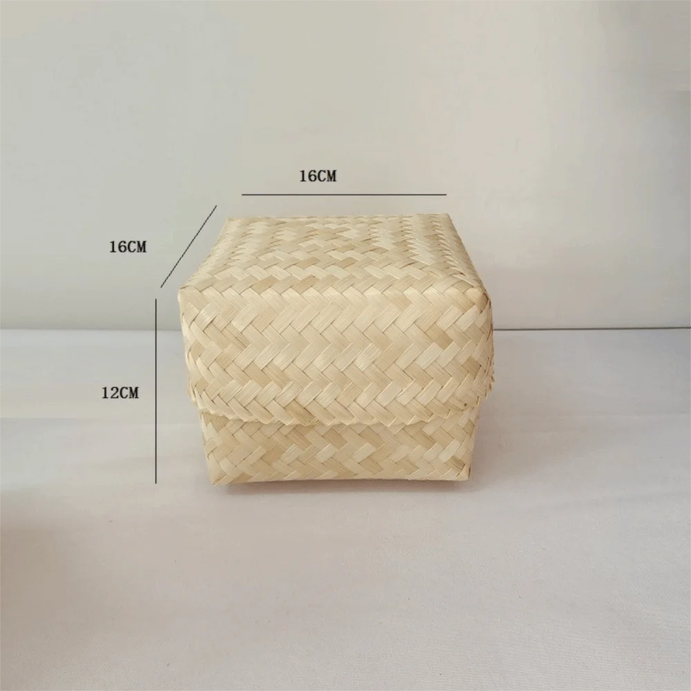 Bamboo Woven Tea & Candy Storage Box – Tight Seal Canister