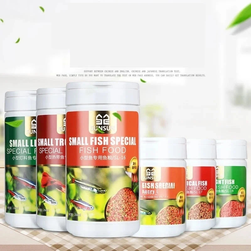 150ml Tropical Fish Food for Guppy & Lantern Fish | High Protein Aquarium Fish Food Nixie