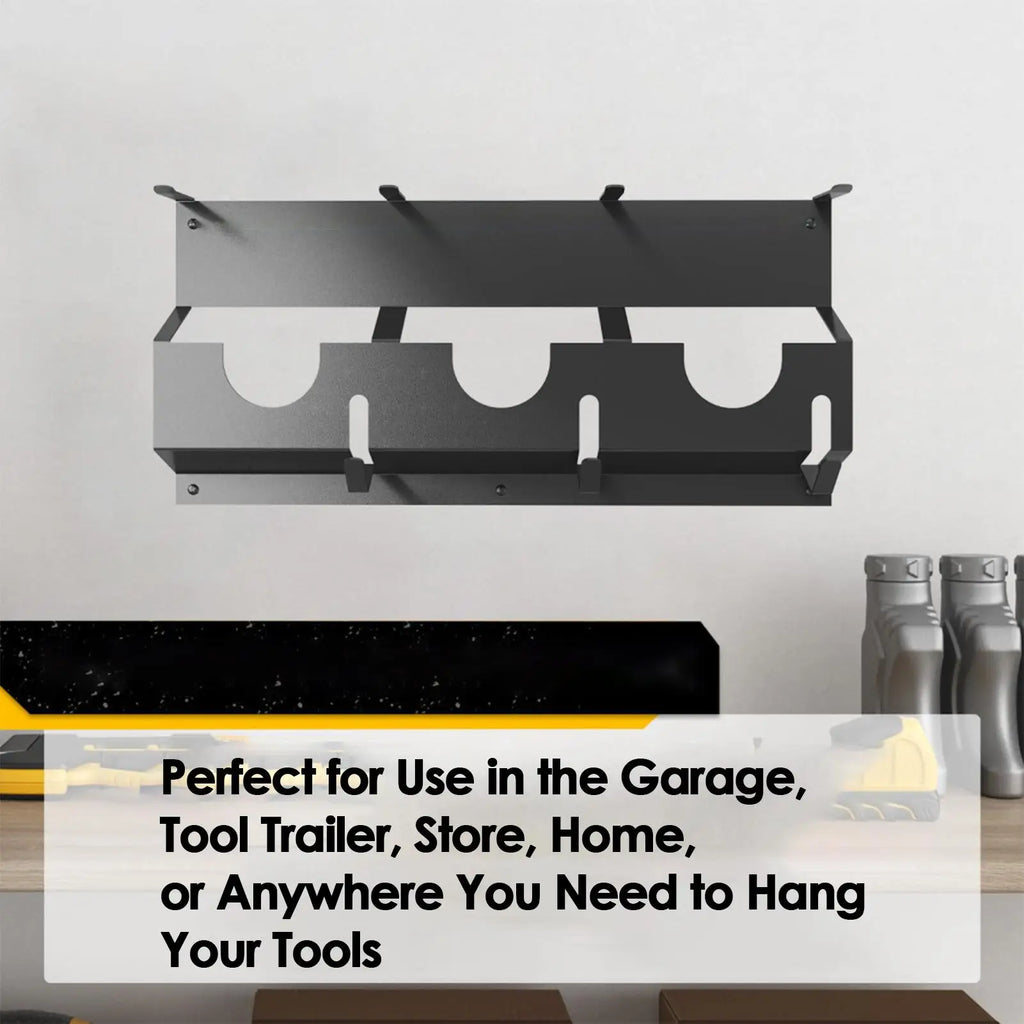 Wall Mount Angle Grinder Holder Steel Tool Organizer Rack