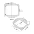 Portable AC Exhaust Hose Adapter 5.9" Square Window Connector AC Hose Adapter Nixie 5.9 in square