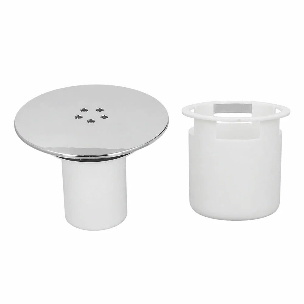 Round Shower Drain Cover 4.53" Plastic Hair Strainer – White Shower Drain Cover Nixie