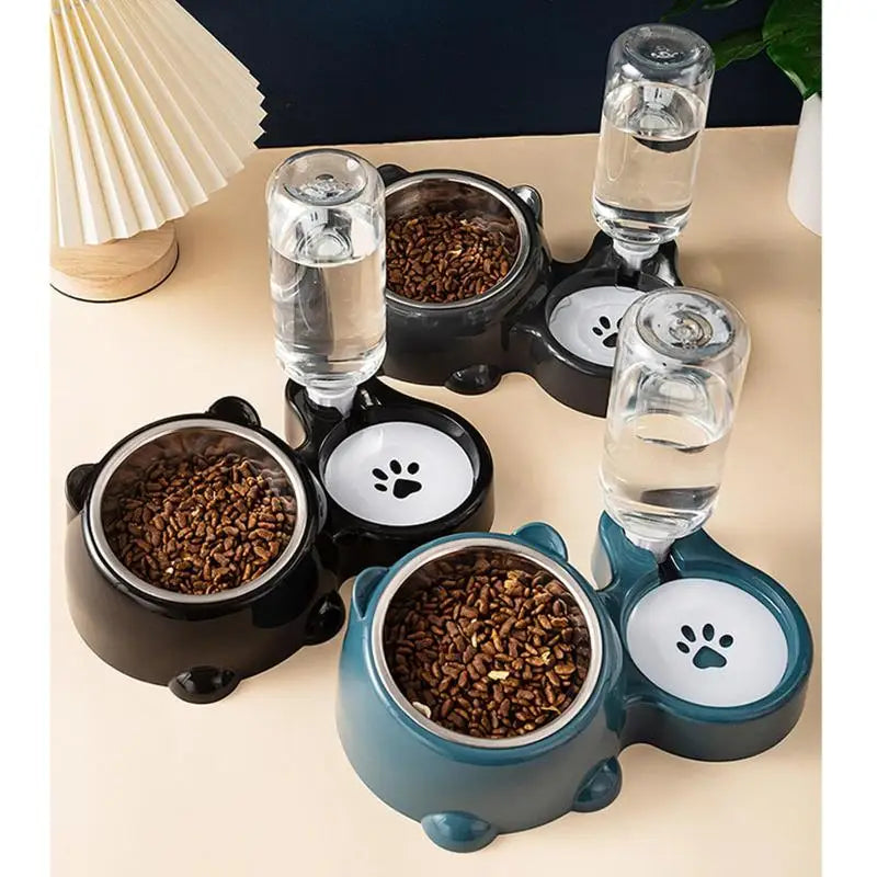 2-in-1 Pet Feeding Bowl & Auto Water Dispenser – BPA-Free Pet Feeding Set Nixie