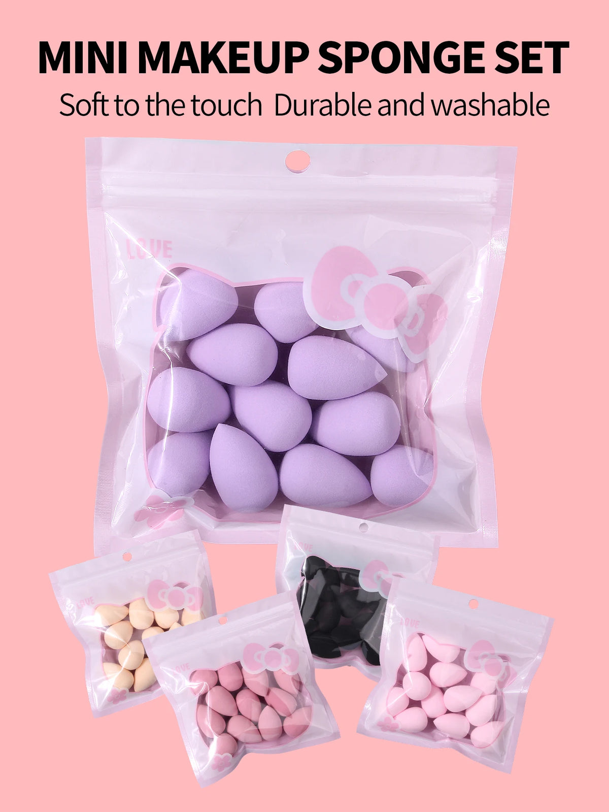 12Pcs Mini Makeup Sponges – Water-Expanding & Washable Makeup Sponge Set Nixie
