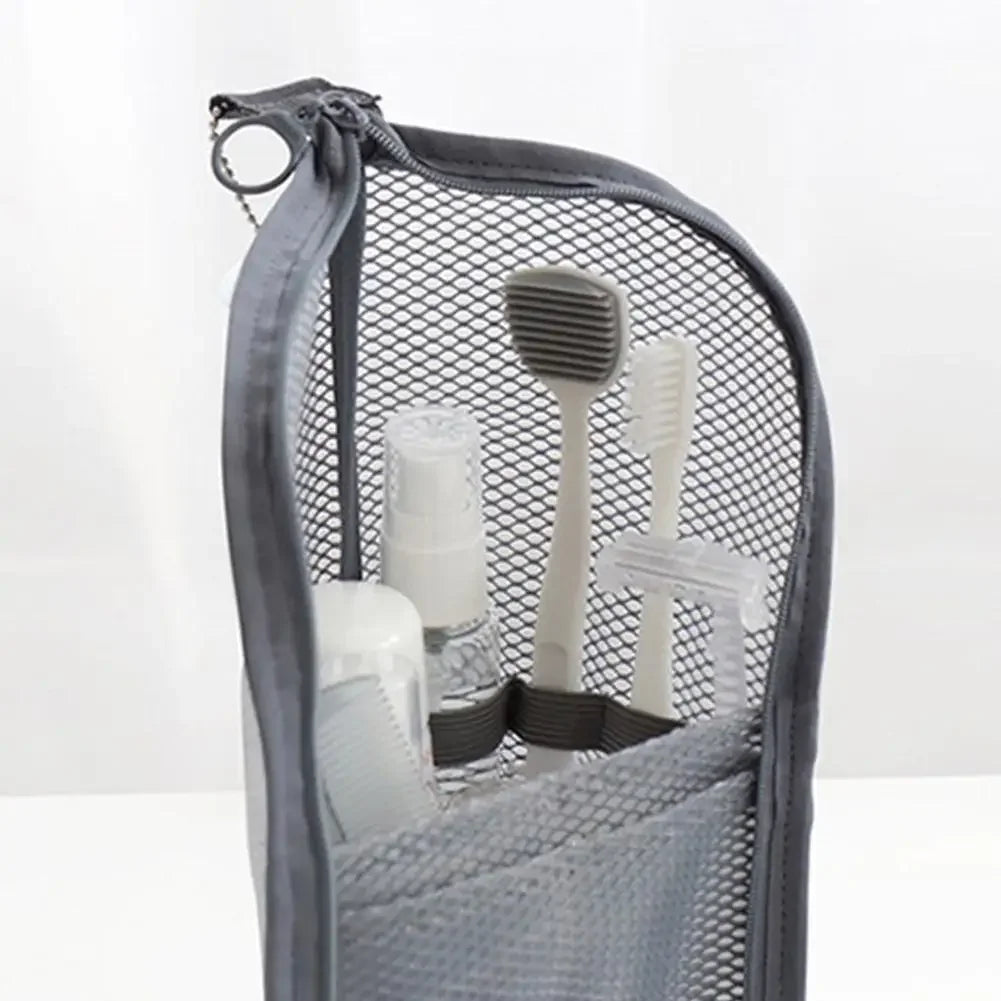 Standing Mesh Toiletry Bag – Travel Cosmetic Organizer Mesh Toiletry Bag Nixie