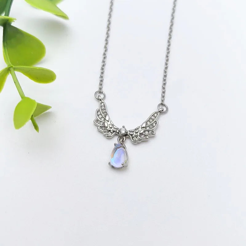 Women's Geometric Pendant Necklace | Stainless Steel Clavicle Chain Pendant Necklace Nixie XL1470-55