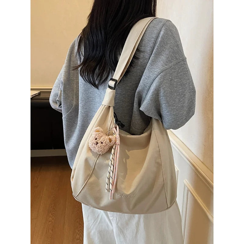 Japanese Canvas Tote Bag – Large Shoulder & Crossbody Bag Canvas Tote Bag Nixie