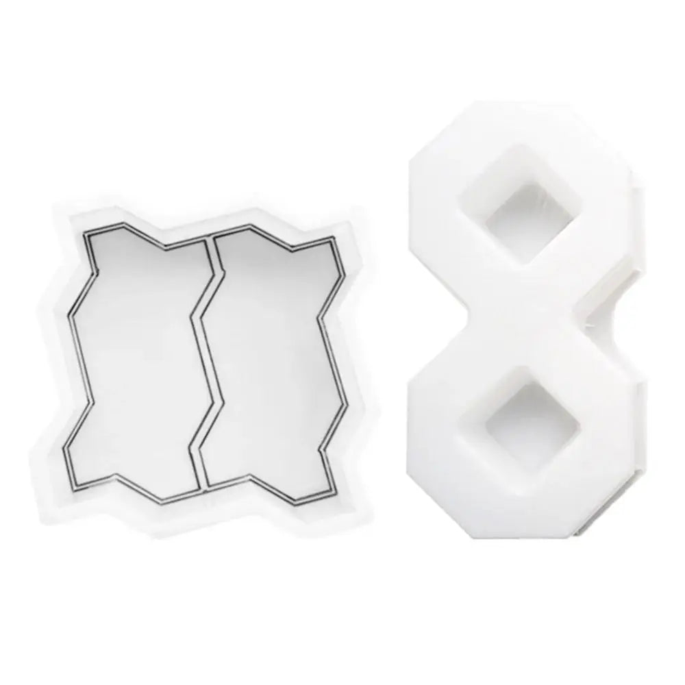 Reusable Concrete Stepping Stone Mould – 8 Shape & Double S