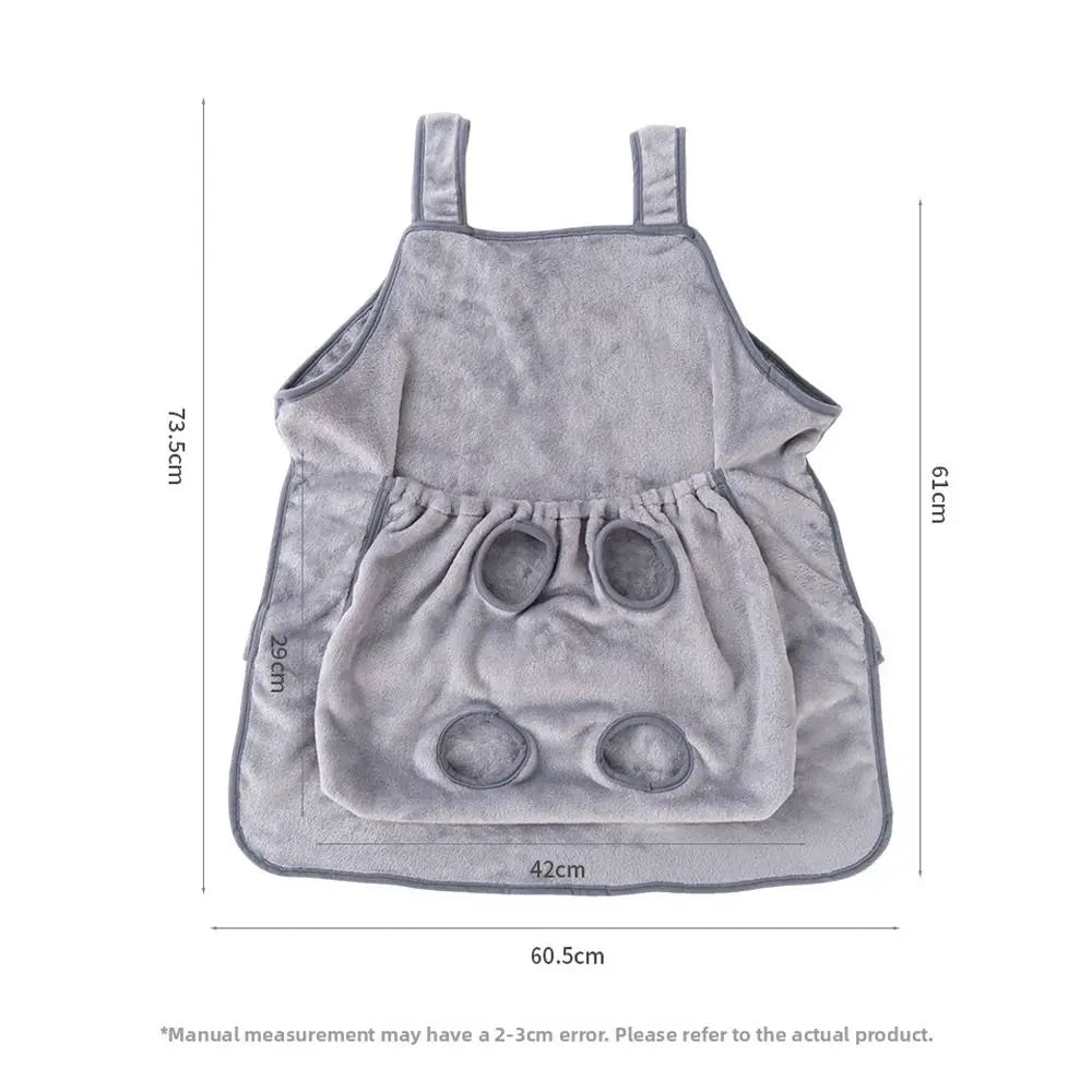 Ultra Soft Cat Carrier Apron – Plush Chest Pouch for Cats Cat Carrier Apron Nixie